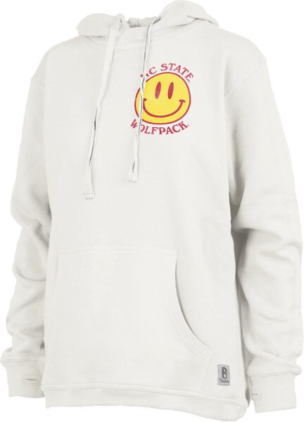 Ladies Smiley Face Oversized Hoodie